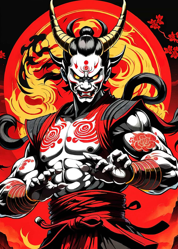 Japanese Demon Warrior