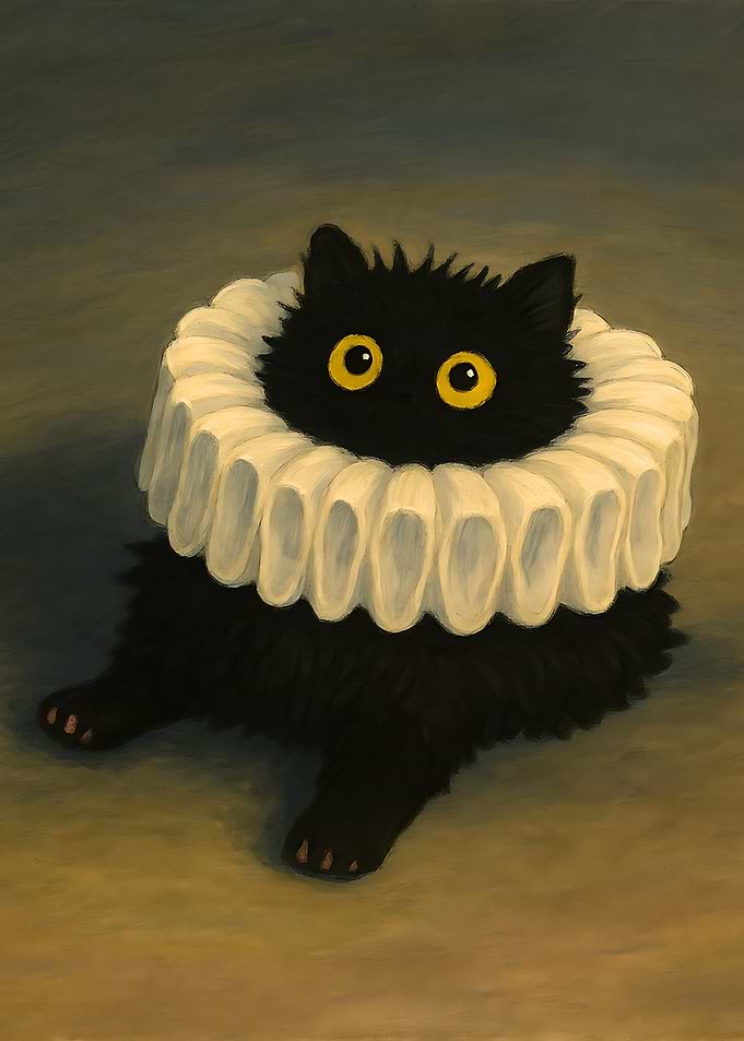 Black Cat ghibli style