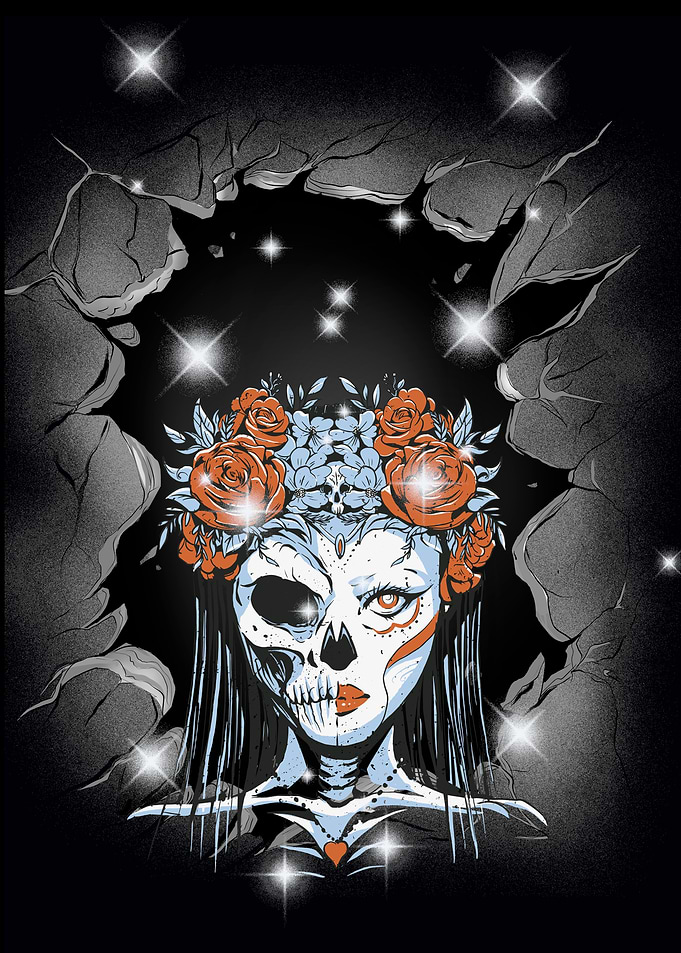 Day of the Dead Woman Portrait