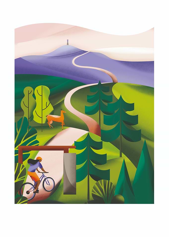 Cycling, Bicycle, Bikepacking poster