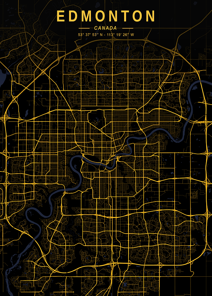 Edmonton Golden City Map