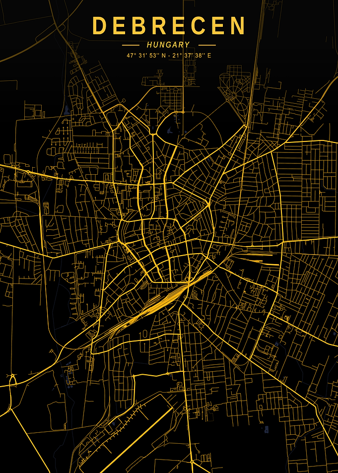 Debrecen Golden City Map