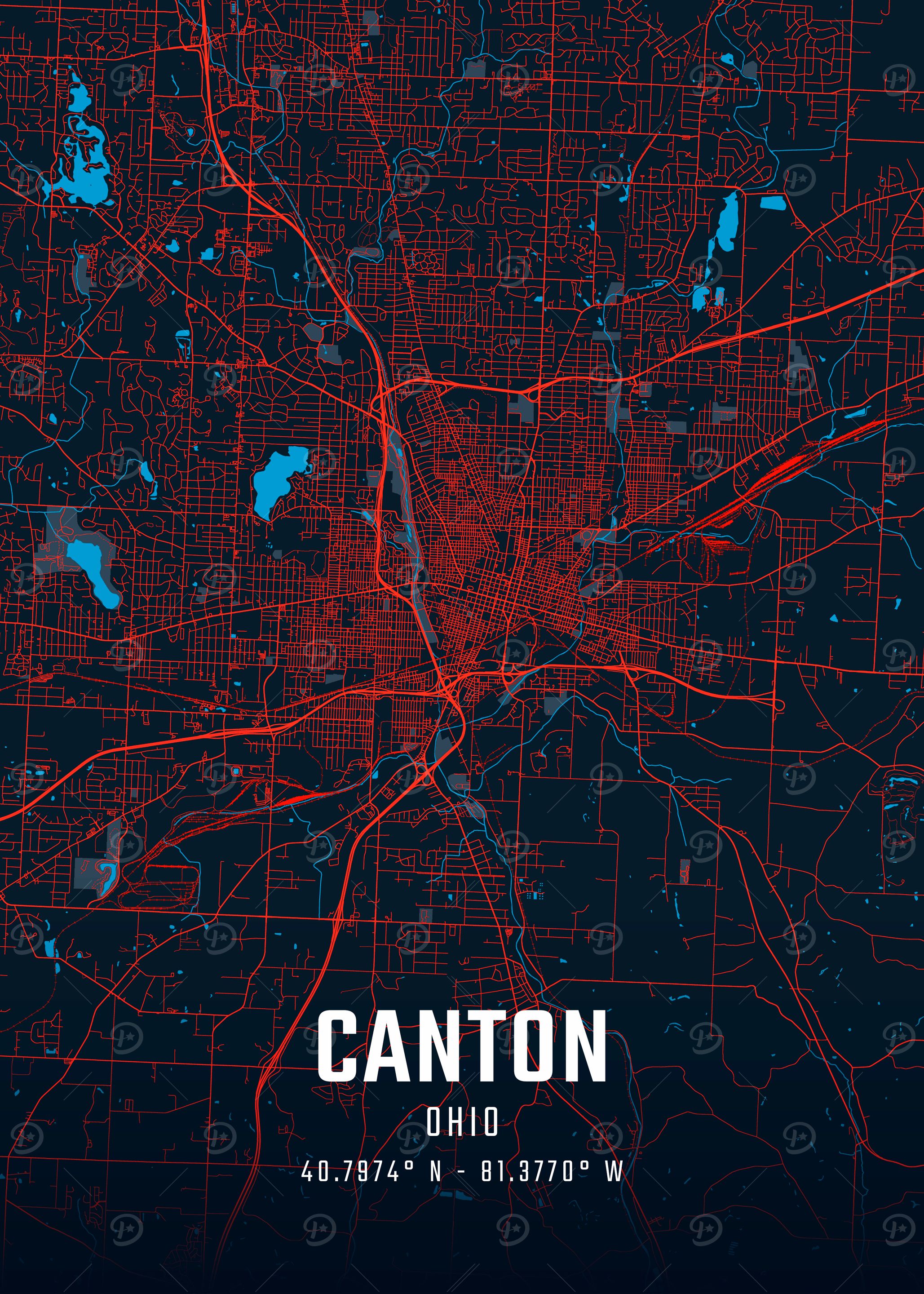 Canton City Map