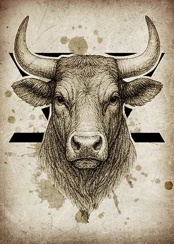 Old Zodiac Taurus