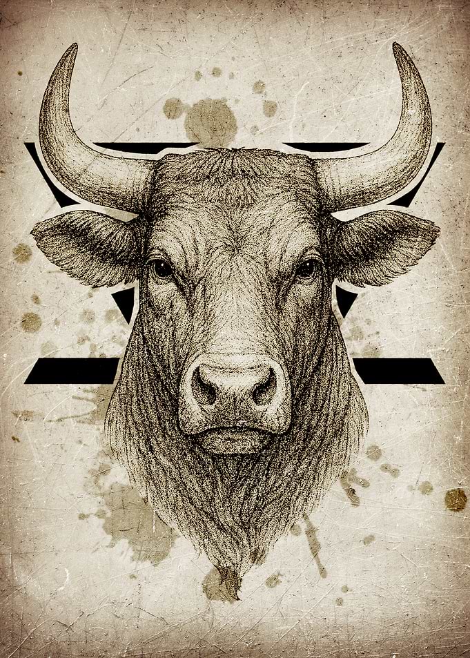 Old Zodiac Taurus