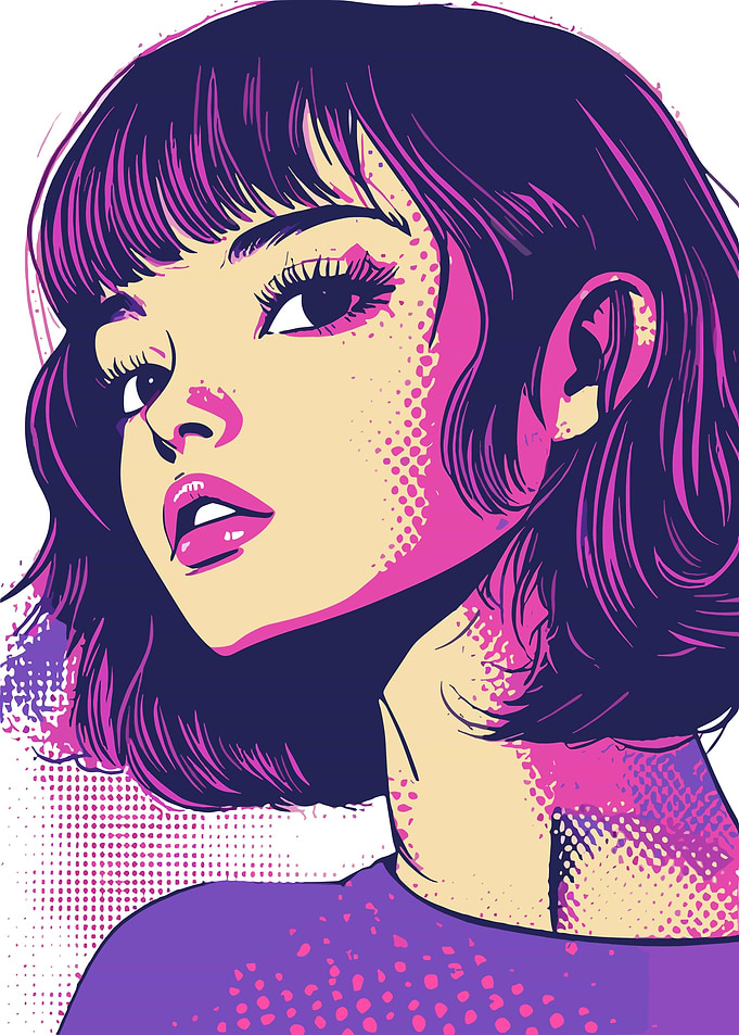 Pop Art Portrait of a Woman