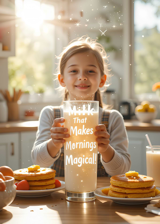Magical Morning Milk and Pancakes