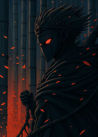Dark Elf in Bamboo Forest