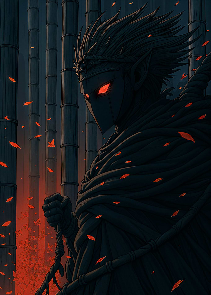 Dark Elf in Bamboo Forest