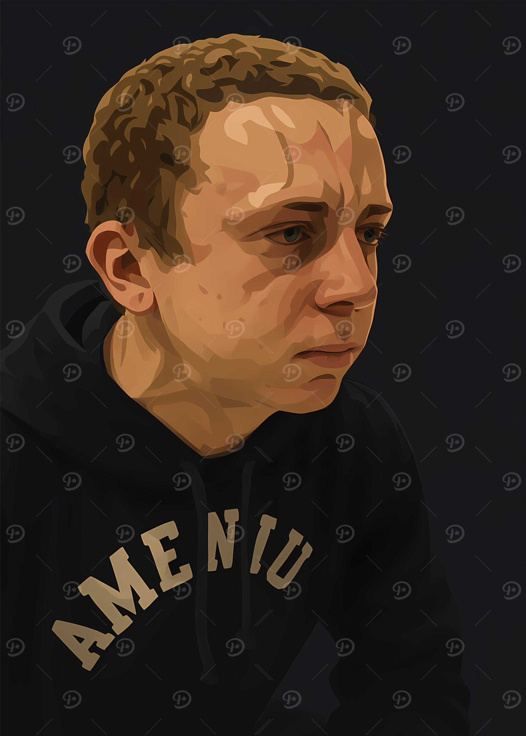 Portrait of a man in hoodie