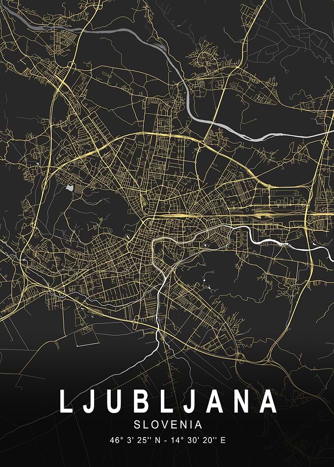 Ljubljana Silver City Map