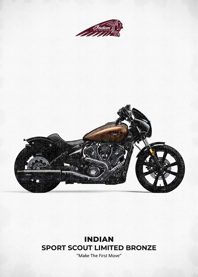 Indian Sport Scout Limited Bronze Motorcycle