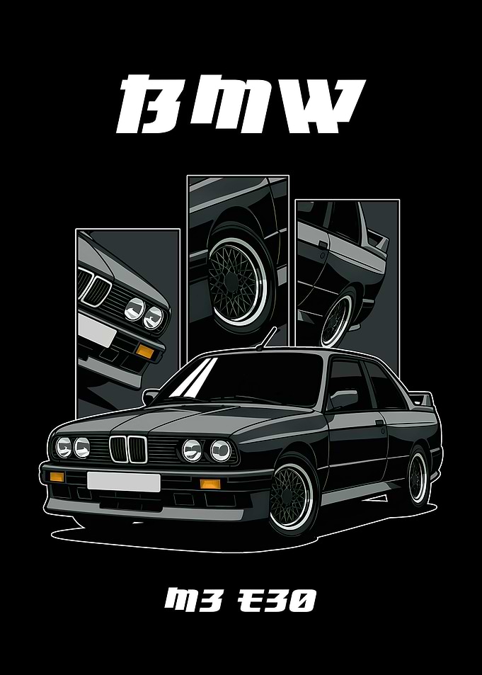 BMW M3 E30 Illustration