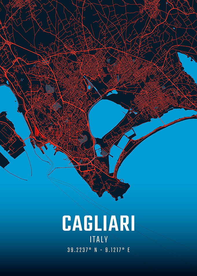 Cagliari City Map