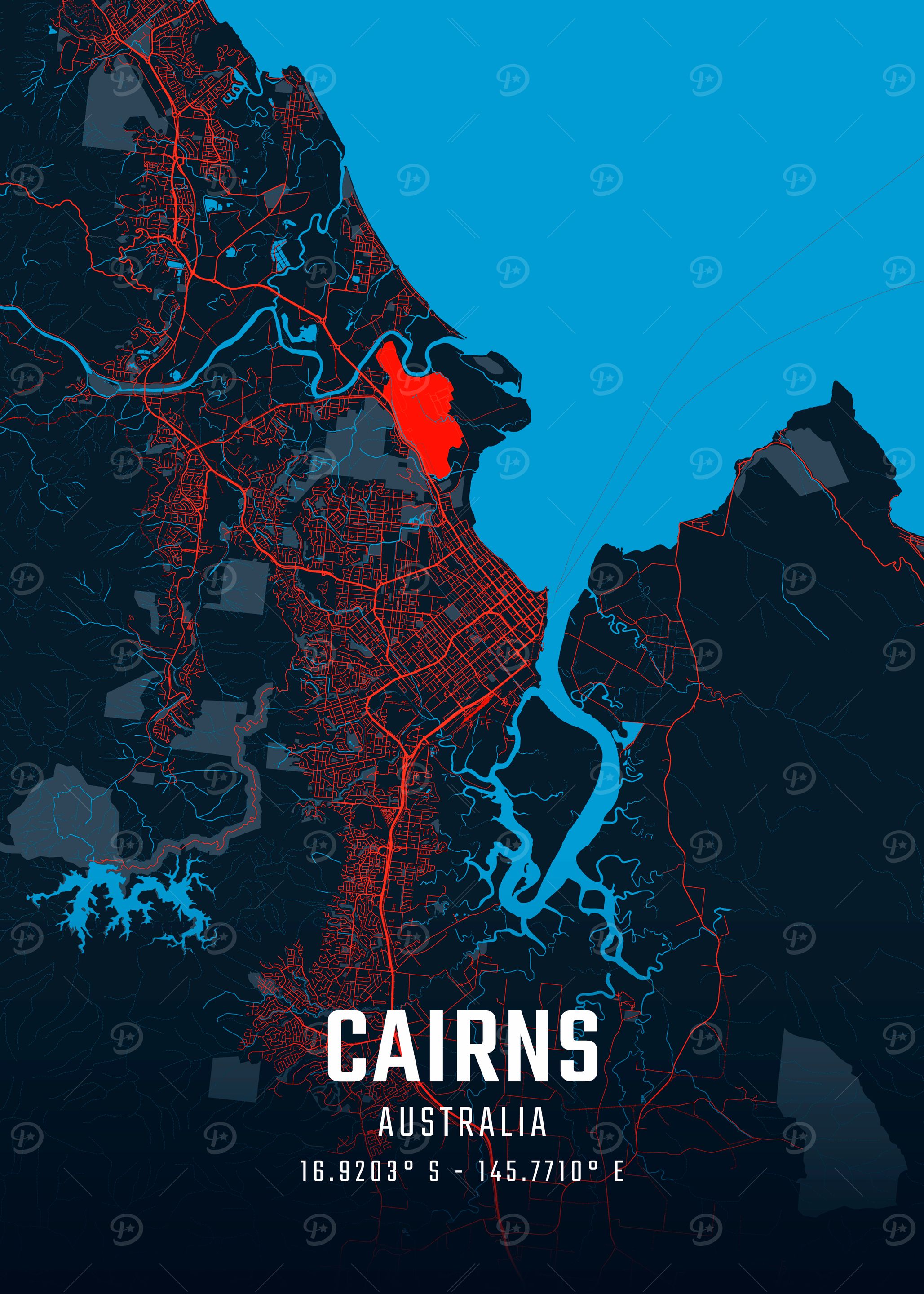 Cairns City Map
