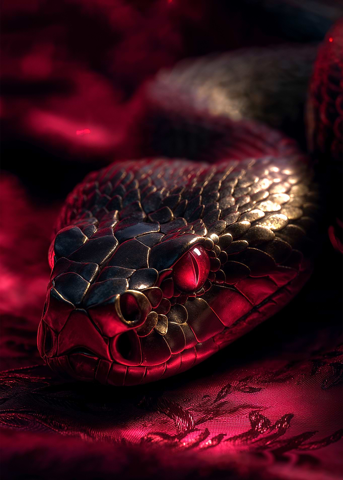 Snake made of gold