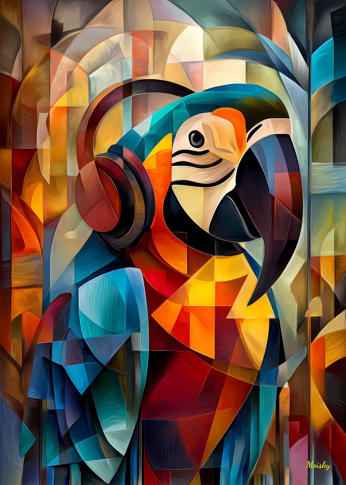 Charming Parrot – Cubist DJ of the Jungle