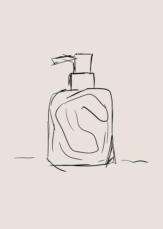 Soap Dispenser Line Art
