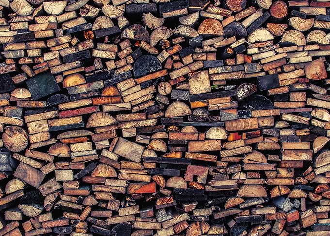 Stacked Firewood Texture