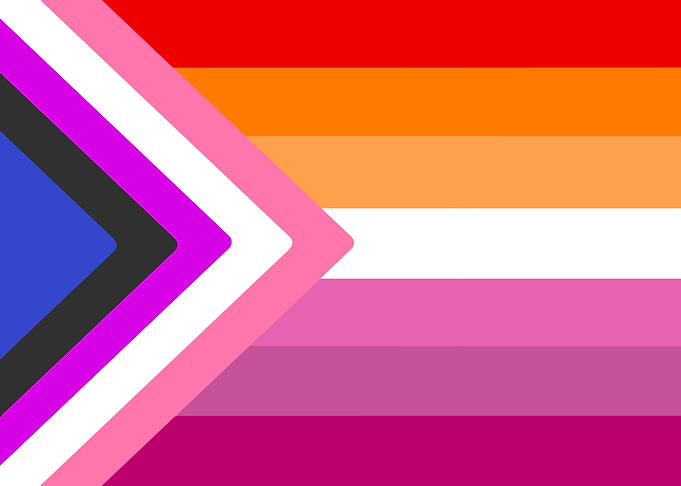 Lesbian Pride Flag Labrys
