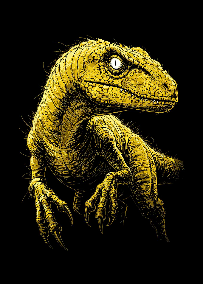 Velociraptor yellow