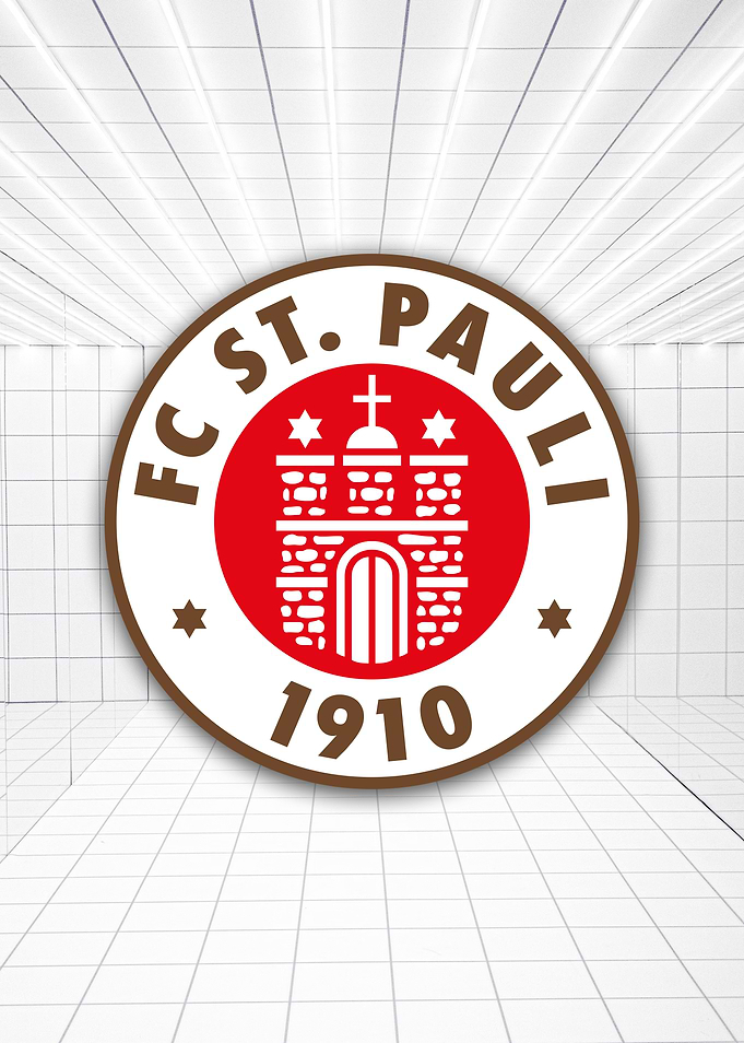 FC St. Pauli Logo on Tiles