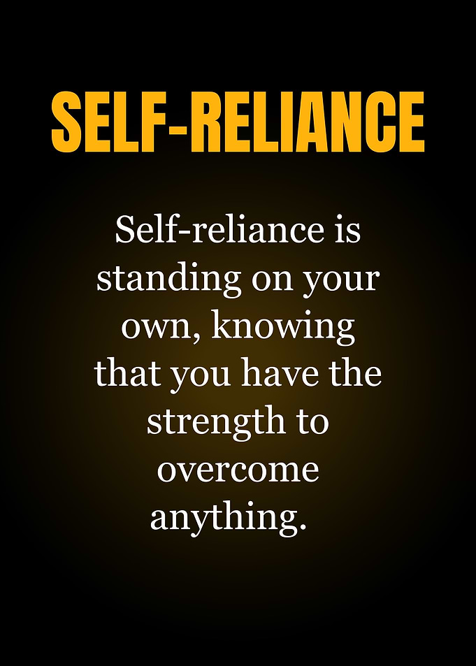 Self-Reliance Inspirational Quote