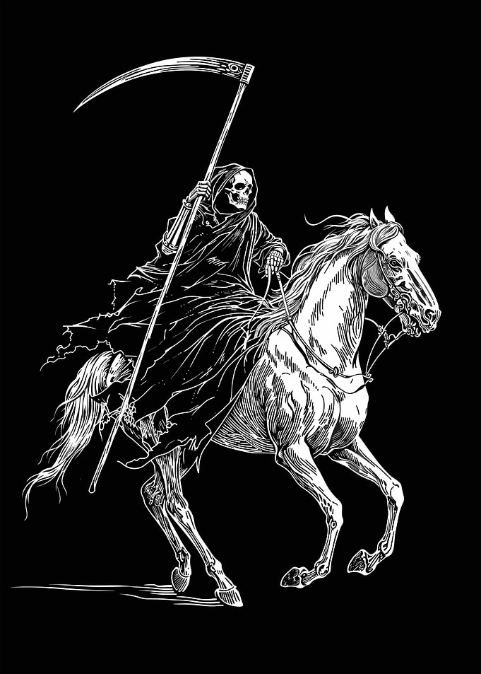 Grim Reaper on Horseback