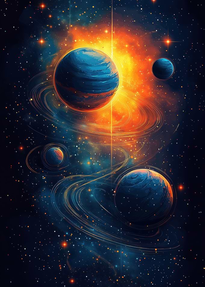 Planets in Space with Rings