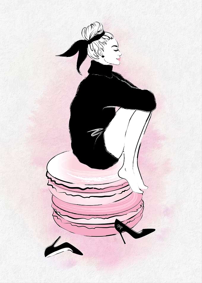 Stylish Macaron Girl