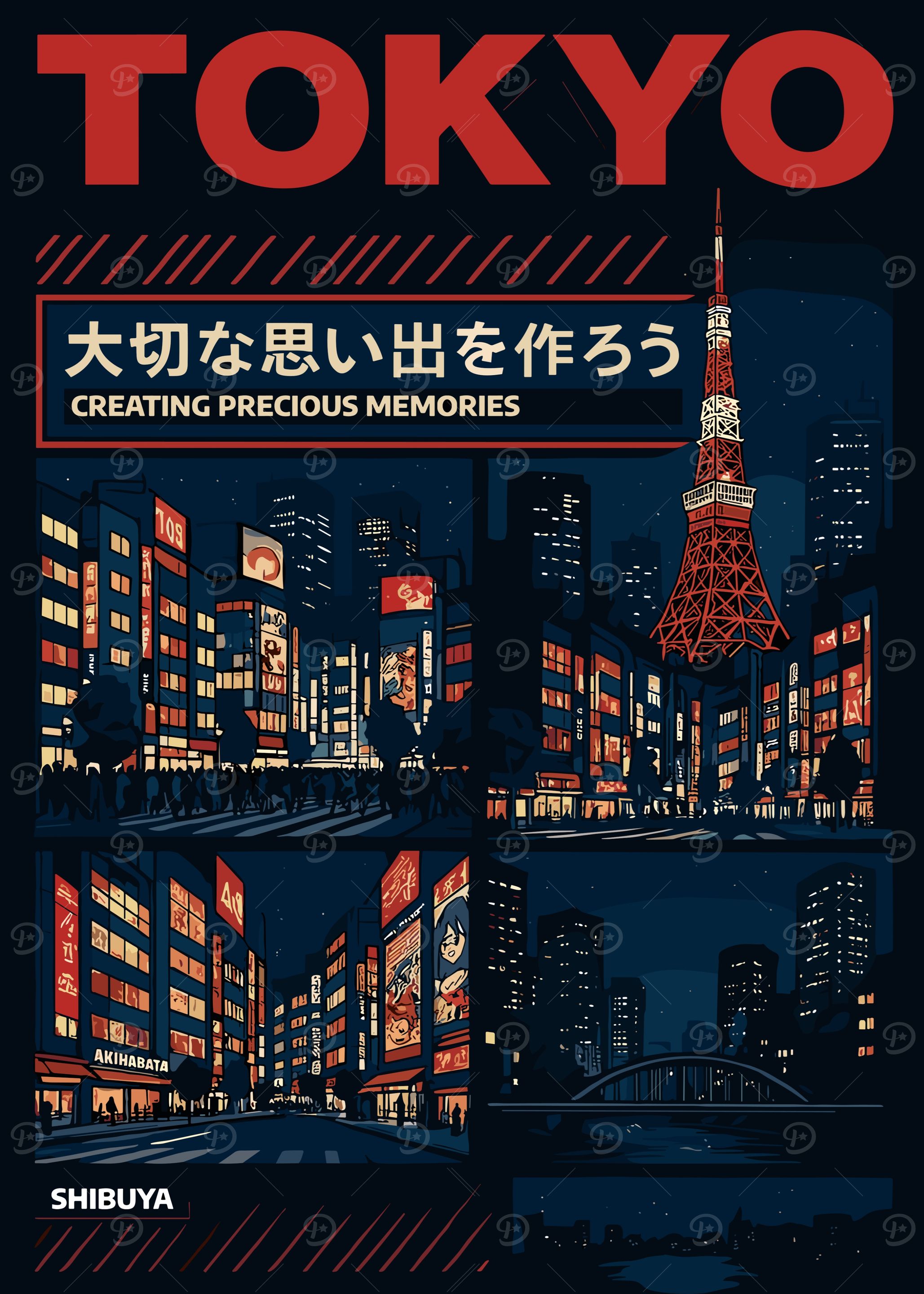 Tokyo Cityscape at Night