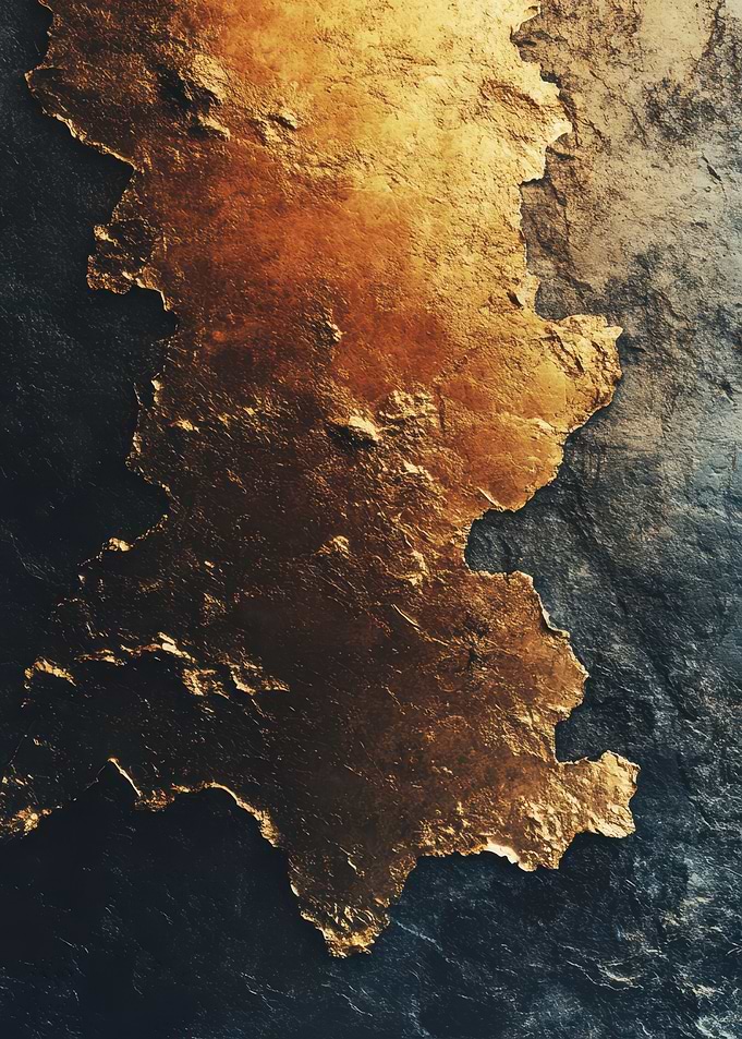 Abstract Gold and Stone Texture