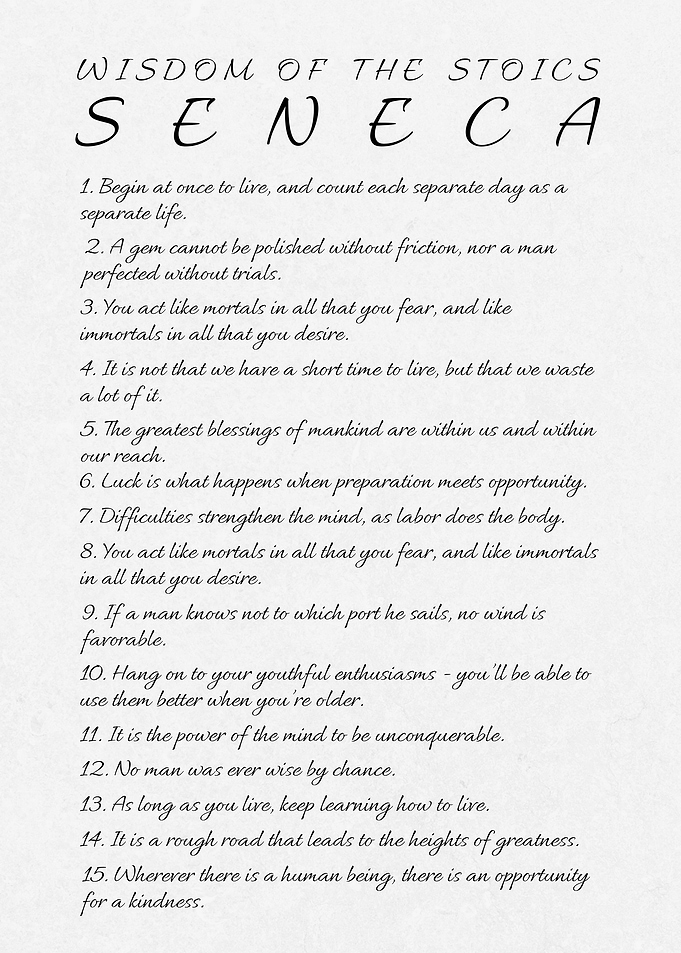 15 Seneca Quotes Stoicism