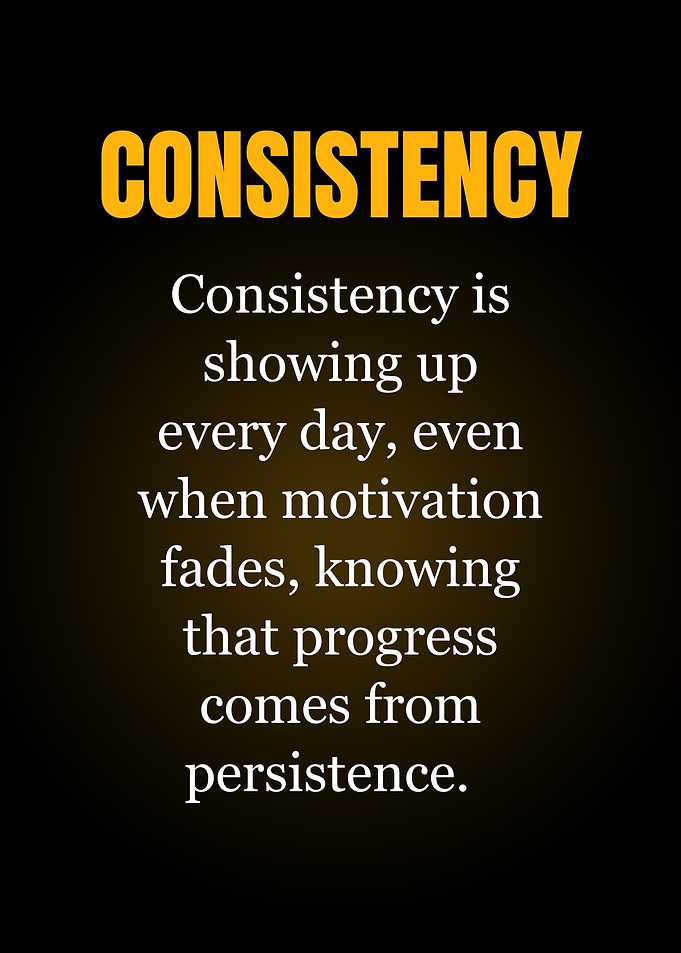 Consistency Motivational Quote