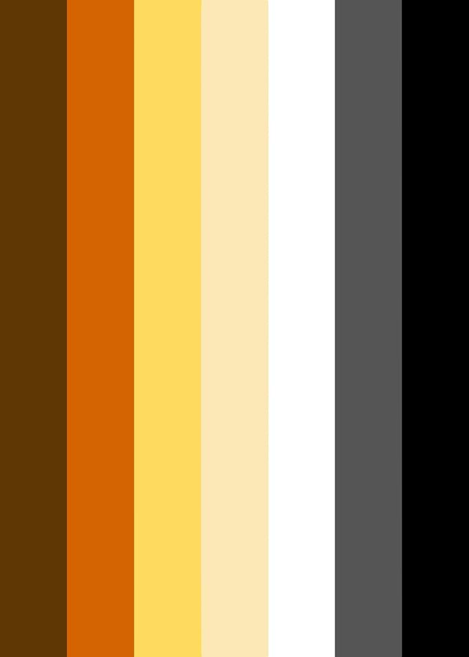 Vertical Color Palette: Brown to Black