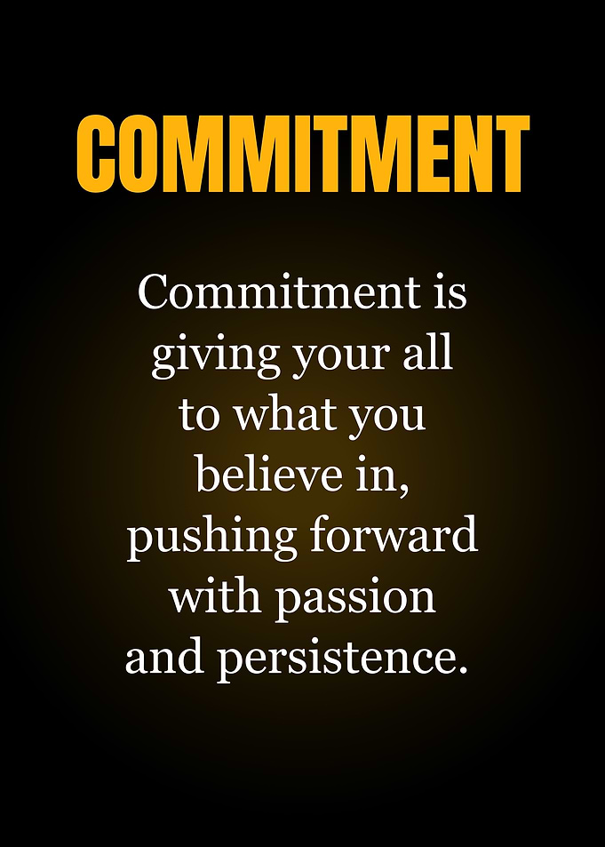 Commitment Inspirational Quote