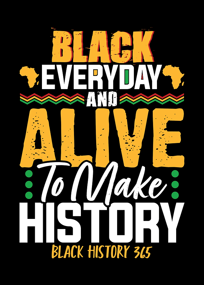 Black Everyday and Alive Typography