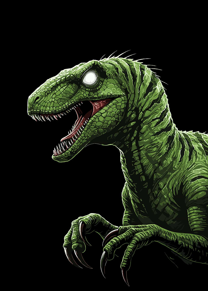 Velociraptor green