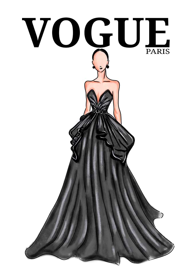 Vogue Paris Fashion Illustration