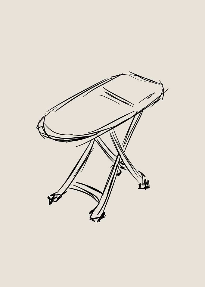 Ironing Board Line Art