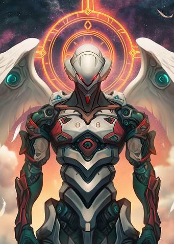 Winged Robot Angel