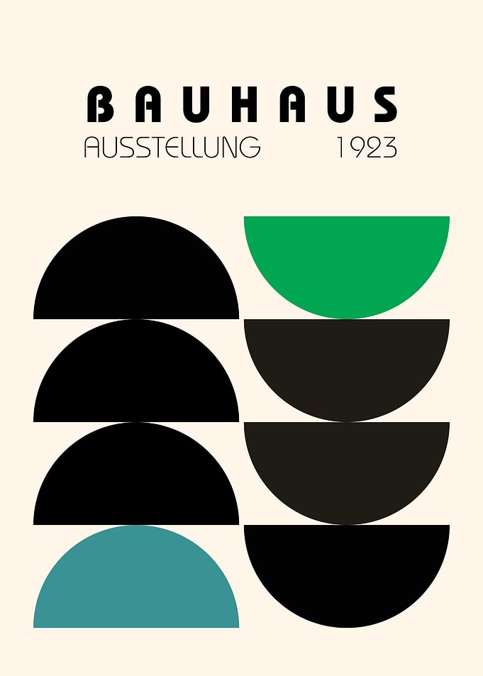 Bauhaus Ausstellung 1923 Poster