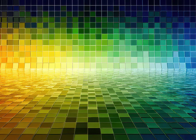 Rainbow Tile Abstract
