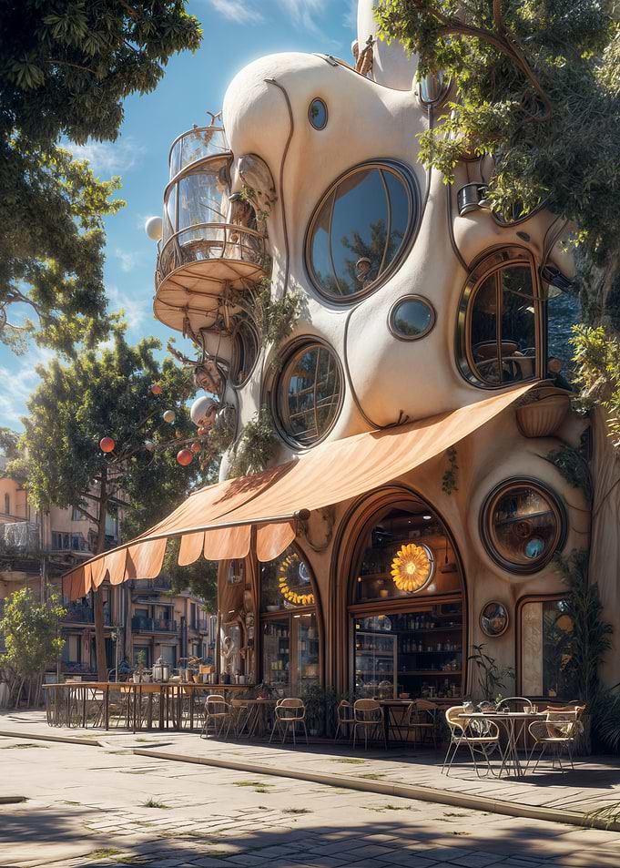 Whimsical Cafe Architecture