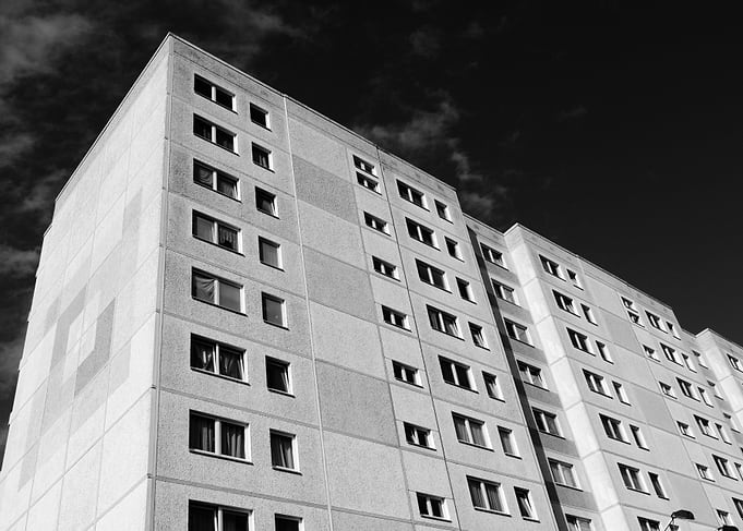 Brutalist Geometry - East Berlin Plattenbau in Marzahn