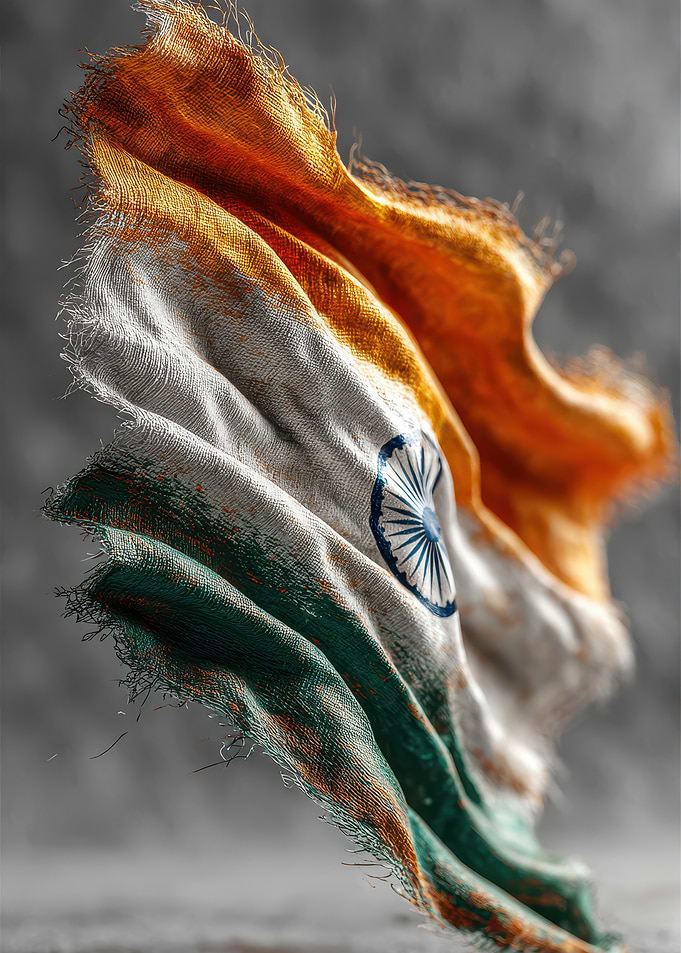 Distressed Indian Flag