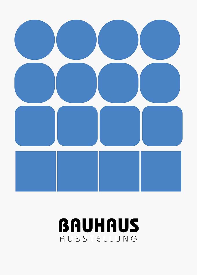 Bauhaus Ausstellung Geometric Shapes Poster