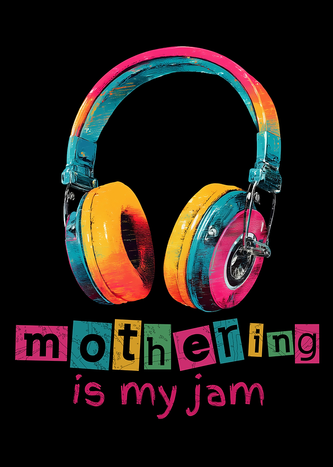 Mothering Is My Jam Modern Headphones Cool And Funny Mother