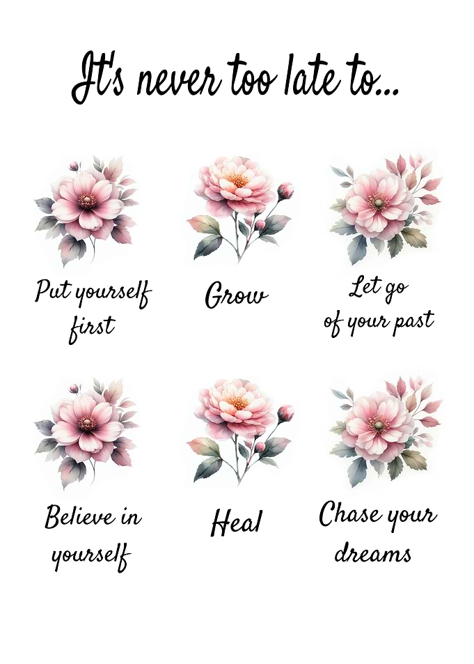 Inspirational Floral Affirmations