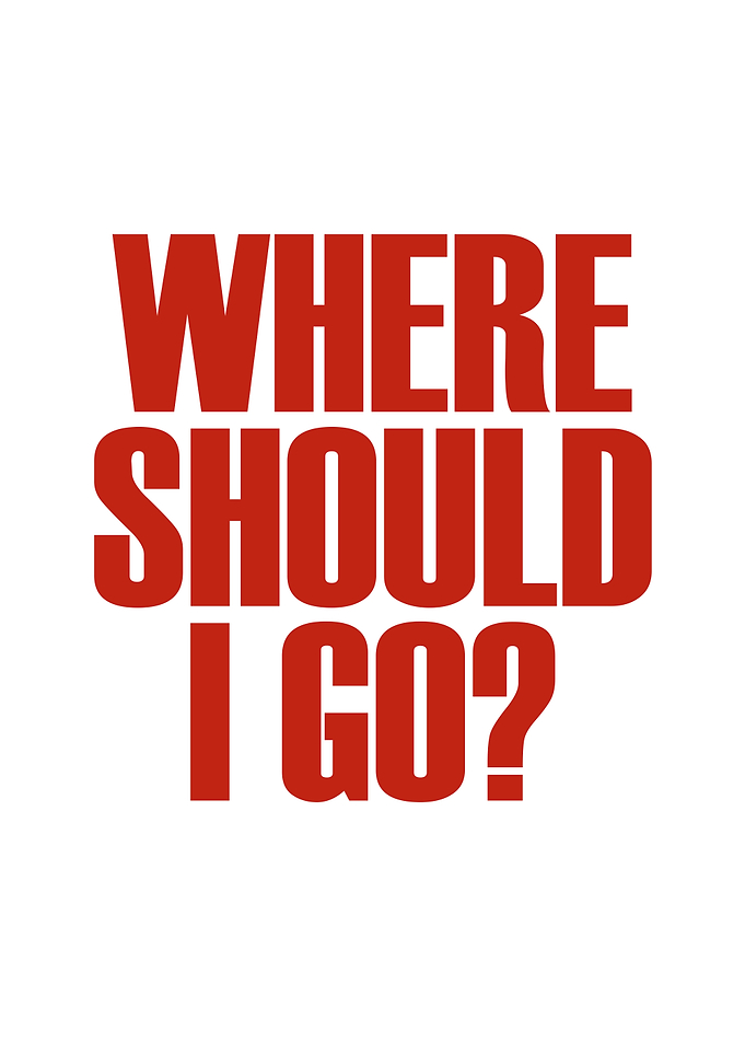 Where Should I Go? Text Art